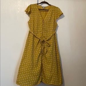 Lucky Yellow Button Up Sundress (XL)